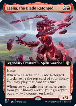 Laelia, the Blade Reforged (Extended Art) - Commander 2021 - Magic