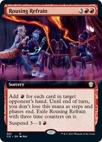 Rousing Refrain (Extended Art) - Commander 2021 - Magic: The Gathering card