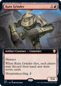 Ruin Grinder (Extended Art) - Commander 2021 - Magic: The Gathering card