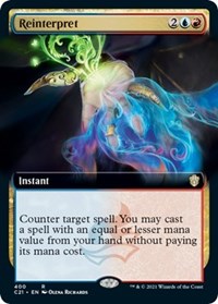 Reinterpret (Extended Art) (Commander 2021)