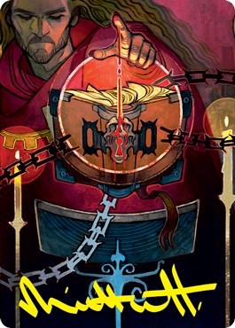 Sign in Blood Art Card (Gold-Stamped Signature)