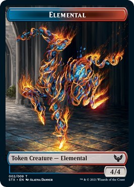 Elemental (2) // Fractal (3) Double-Sided Token