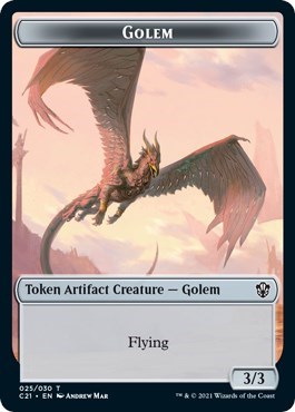 Golem (025) // Thopter Double-Sided Token