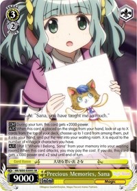 Precious Memories, Sana (SR) (MR/W80-E009S SR) card