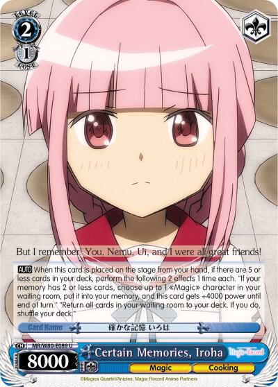 Certain Memories, Iroha