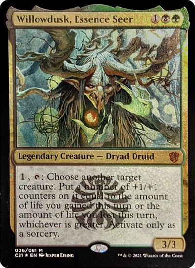 Willowdusk, Essence Seer (Display Commander) - Thick Stock