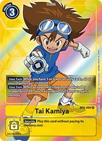 Tai Kamiya (Box Topper) - Great Legend - Digimon card
