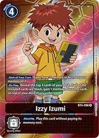 Izzy Izumi (Box Topper) - Great Legend - Digimon card