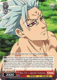 Ban: For a Special Someone - The Seven Deadly Sins