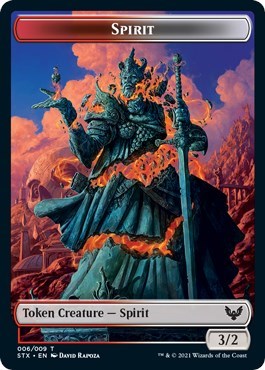 Spirit (6) // Emblem - Lukka, Wayward Bonder (8) Double-sided Token