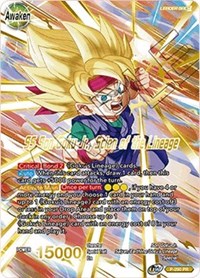 Son Goku Jr. // SS Son Goku Jr., Scion of the Lineage (Gold Stamped) card art