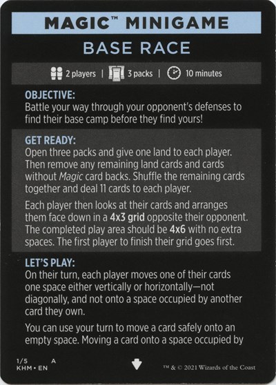 Magic Minigame: Base Race