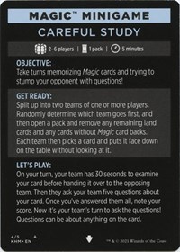 Magic Minigame: Careful Study - Kaldheim - Magic: The Gathering card