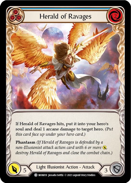 Herald of Ravages (Blue) - Monarch - Flesh and Blood TCG