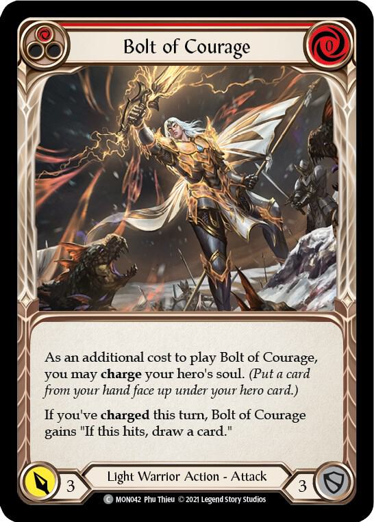 Bolt of Courage (Red) - Monarch - Flesh and Blood TCG - TCGplayer.com