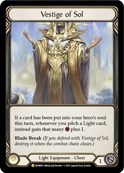 Vestige of Sol Monarch card price