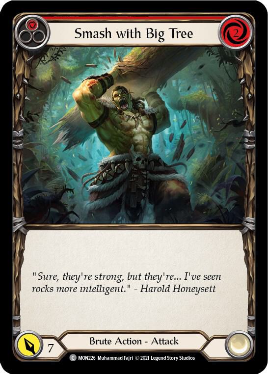 Swing big プロモ3枚 flesh and blood fab Smash with Big Tree (Red) - Monarch - Flesh and Blood TCG