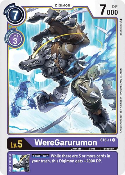 WereGarurumon ST6-11 R card