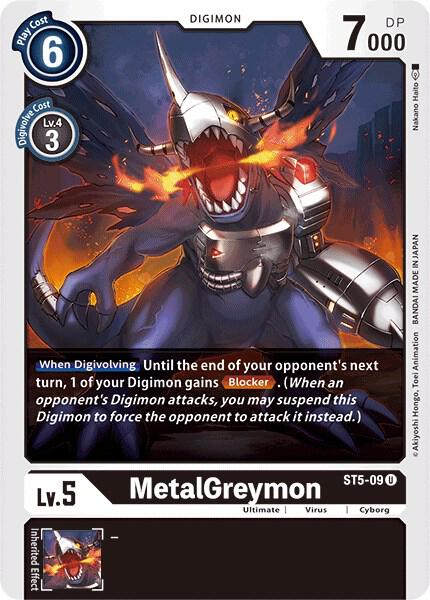 MetalGreymon - Starter Deck 05: Machine Black - Digimon Card Game