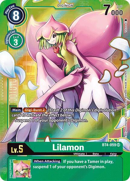Lilamon Alternate Art digimon card