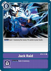 Jack Raid - Great Legend - Digimon card