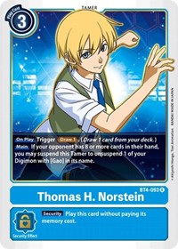 Thomas H. Norstein - Great Legend - Digimon card