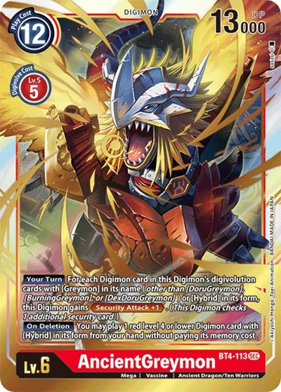AncientGreymon Great Legend card price