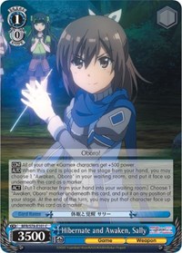 Hibernate and Awaken, Sally - Weiss Schwarz BOFURI: I Don't Want to Get Hurt, so I'll Max Out My Defense trading card