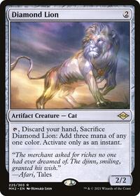 Diamond Lion - Modern Horizons 2 - Magic: The Gathering card