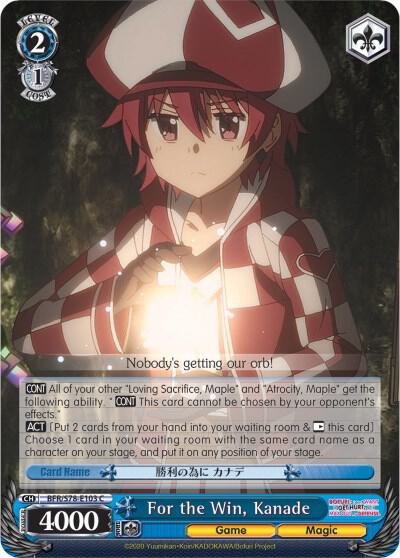 For the Win, Kanade