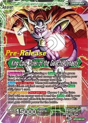 King Cold // King Cold, Ruler of the Galactic Dynasty #BT13-061 — Supreme Rivalry Pre-Release Cards