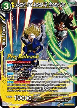 Android 17 & Android 18, Demonic Duo #BT13-107 — Supreme Rivalry Pre-Release Cards