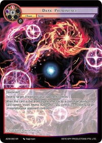 Dark Prominence - Force of Will Assault into the Demonic World trading card