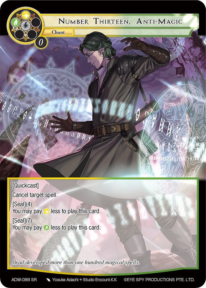 Number Thirteen, Anti-Magic