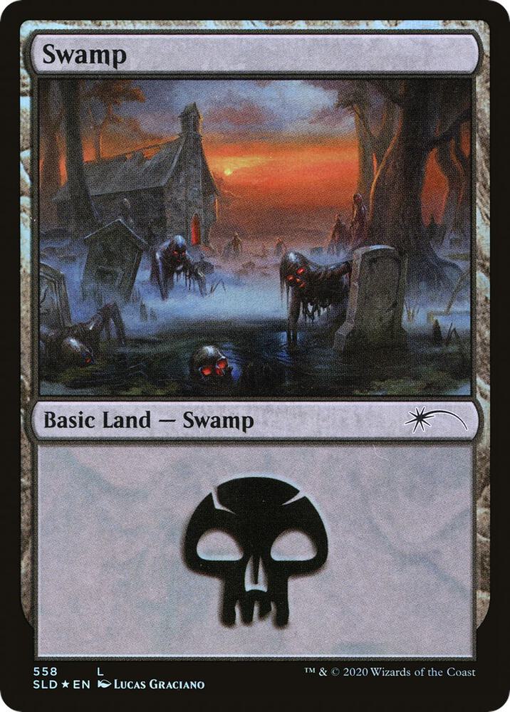 Swamp (558) - Secret Lair Drop Series - Magic: The Gathering