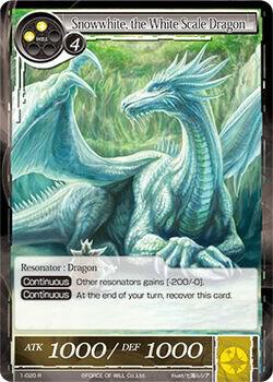Snowwhite, the White Scale Dragon