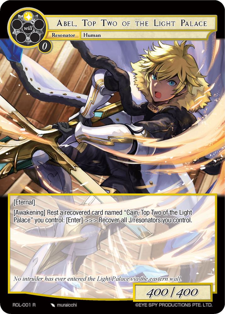 Abel, Top Two of the Light Palace