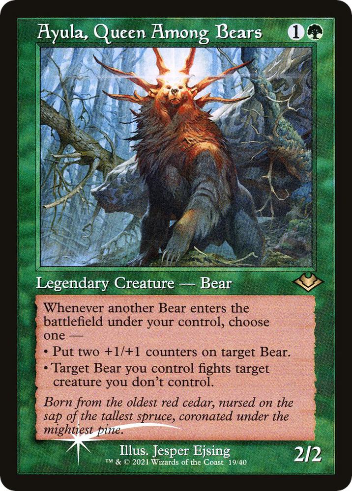 Ayula, Queen Among Bears (Retro Frame) - Modern Horizons - Magic