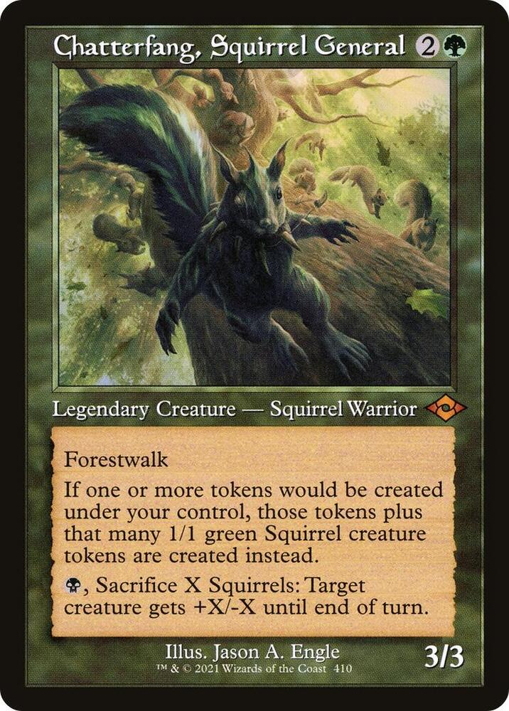 Chatterfang, Squirrel General (Retro Frame) - Modern Horizons 2