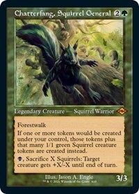 Chatterfang, Squirrel General (Retro Frame) (Foil Etched) (Foil)