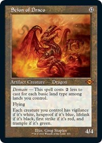 Scion of Draco (Retro Frame) (Foil Etched) (Foil)