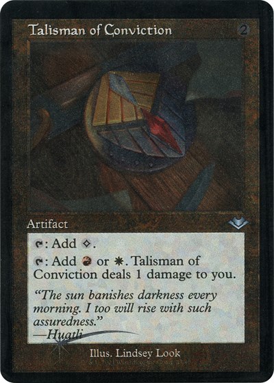 Talisman of Conviction (Retro Frame, Foil Etched) from H1R #33, Magic: The Gathering card