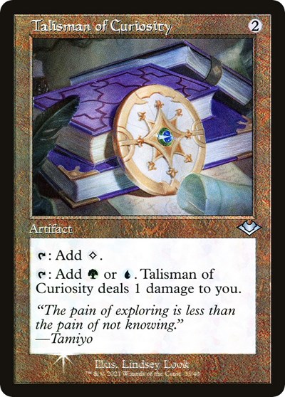 Talisman of Curiosity (Retro Frame) from MH1 #35, Magic: The Gathering card