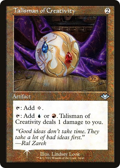 Talisman of Creativity (Retro Frame) from MH1 #34, Magic: The Gathering card