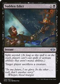 Sudden Edict - Modern Horizons 2 - Magic: The Gathering card
