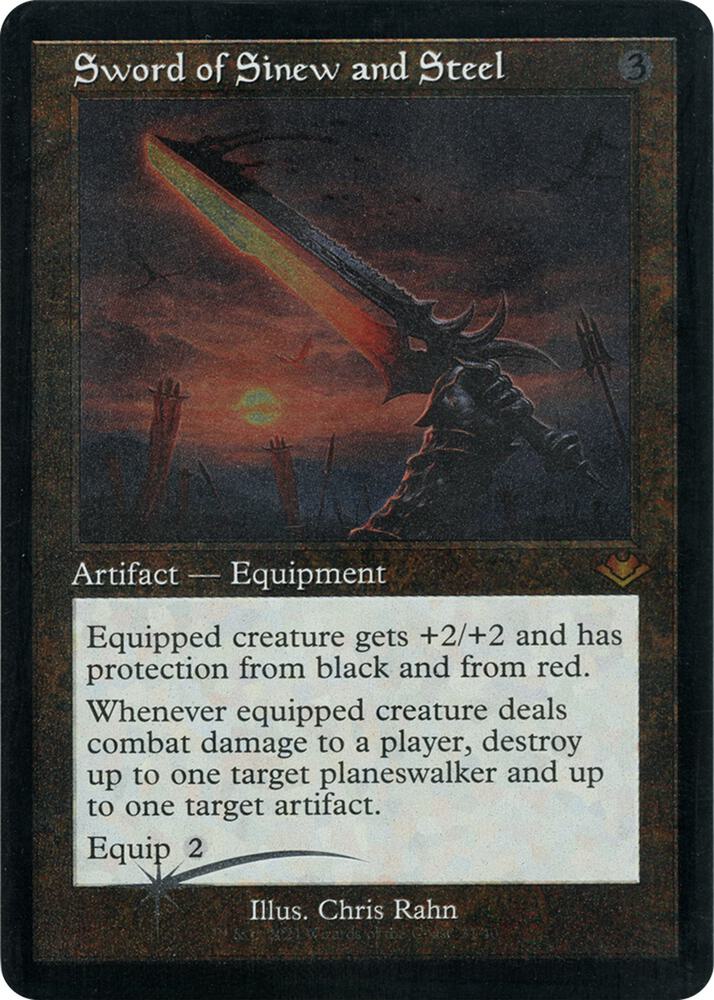 Sword of Sinew and Steel (Retro Frame) (Foil Etched) - Modern
