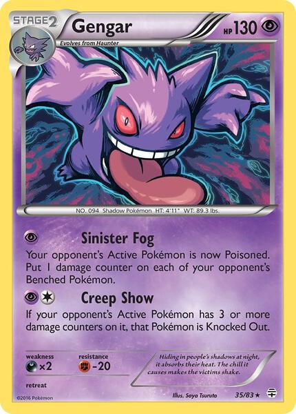 Gengar - 35/83 (Cosmos Holo)