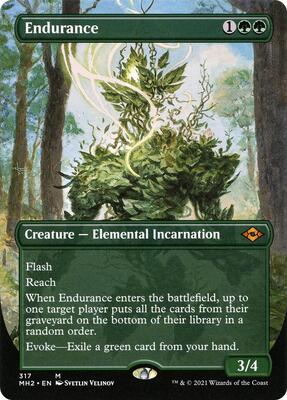 【foil】忍耐 Endurance （英）ボーダーレス mtg MH2 EX](FOIL)忍耐/Endurance《英語》【MH2】