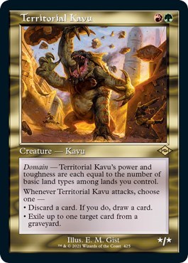 Territorial Kavu (Retro Frame) (Foil Etched)