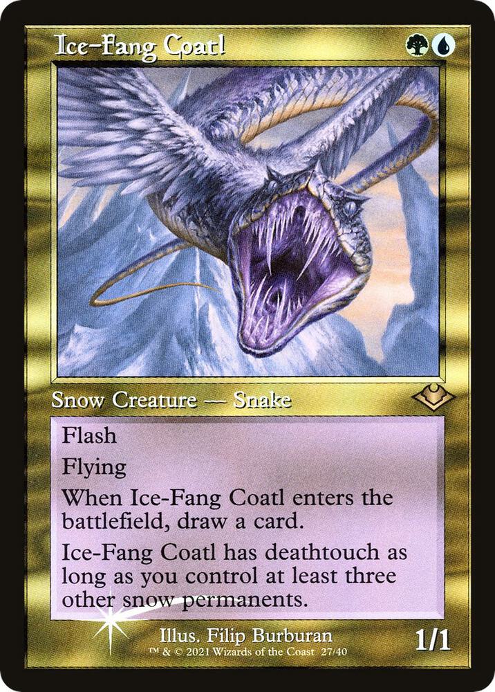 Ice-Fang Coatl (Retro Frame) - Modern Horizons - Magic: The